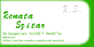 renata szitar business card